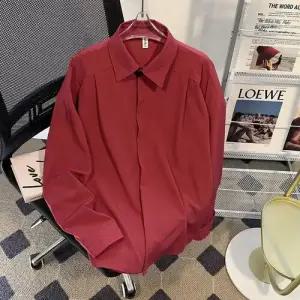 키체샵 남자 가을 이너 셔츠 무다마 루즈핏 빅카라 긴팔 솔리드 HO3