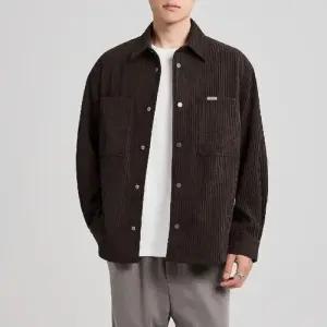 키체샵 남사친 빈티지 캐주얼 가을 기모 솔리드 재킷 셔츠 형 HO3