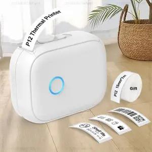 P12 라벨 메이커 미니 휴대용 열전사 프린터 D11 D110 D101 마크라이프 기계와 유사 DIY 스티커