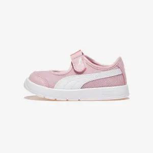 푸마 코트플렉스 V3 리나 벨크로 인펀트 - Rose Mauve-PUMA White 596929