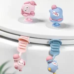 변기뚜껑손잡이 변기뚜껑 손잡이+변기시트 스트랩세트