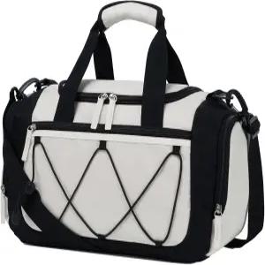 여성용 팩 짐 가방 - 여행용 15인치 소형 더플 경량 개인 템 위켄더 스포츠 베이지