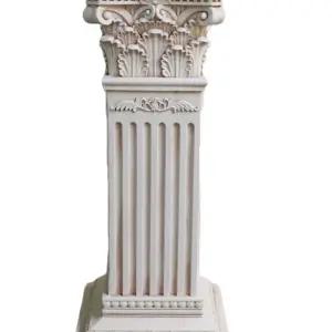 아테네 로마 석고기둥 엔틱 철제의자 야외벤치의자 평벤치