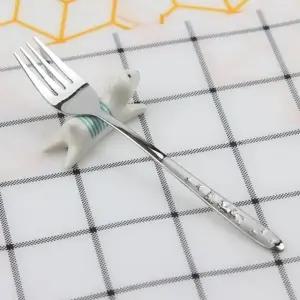 DMK 스테인리스 토끼 아동 포크 1P OPP포장 스푼 포크 토끼 아동 1P OPP포장