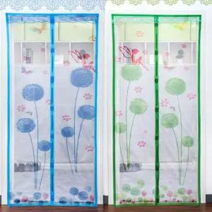 일체형 민들레 모기장 문발 방문(폭 90cm) 방충망 문발 현관문방충망