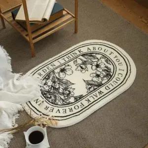 북유럽풍 러그 욕실 현관 발매트 인테리어 매트 대형 엔틱발매트 원형발매트 거실러그 현관러그