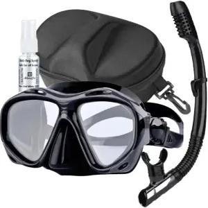 +강화 유리 렌즈가 장착된 2.0 ~ +5.0 하이퍼피아 다이빙 마스크 남성용 기어