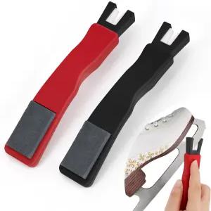 앵글카이 2PCS 스 스케이트 블레이드 샤프너 하키 보호 도구