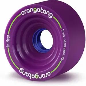 열 75mm 다운힐 롱보드 스케이트보드 크루징 휠의 오랑라탕(4개 세트)