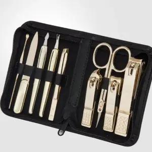 손톱깎이 세트 발톱 큐티클 네일 케어 골드 9종
