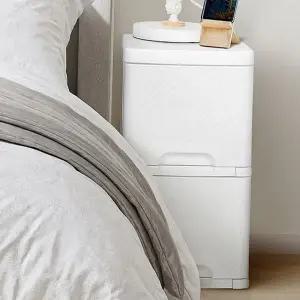 슬림 수납장 다용도 모듈형 아이 틈새 수납장 침실 낮은 좁은 공간 플라스틱 수납함 정리함 화장실 화장대