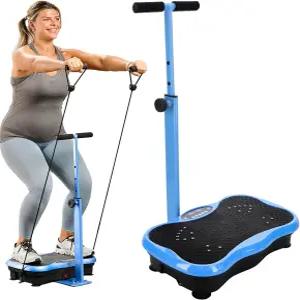 핸들바가 있는 라이프프로 트림라이트 진동판 운동기구 ？ 림프 배액 및 체중 감량을 위한 전신 진동 플랫폼