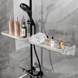 화장실 투명 벽선반 싱크대 세면대 선번 거치대 보관