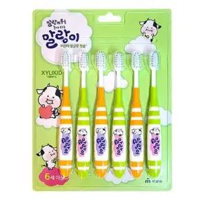 자일리키드 말랑이칫솔 2스텝 6세 6개입 영구치케어
