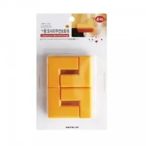 아트사인 ㄱ자형 모서리보호대 쿠션오렌지4개입