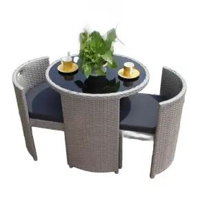 야외테이블세트 탁자 테이블 옥상 루프탑 카페 인테리어 라탄 발코니 세트
