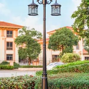 실외 전원주택 마당 지주대 전등 폴대 펜션 가로등