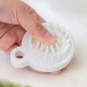 샴푸 브러쉬 거품 두피 마사지 헤어 실리콘 빗
