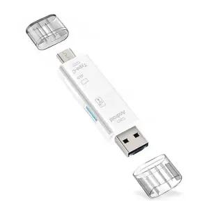 [골드스마일]비즈 3in1 멀티 카드리더기 5핀 C타입 USB (화이트)