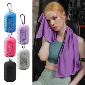 스포츠 타월 수영 운동 수건 휴대용 케이스 타올 5컬러 헬스 압축 수영장 여행용