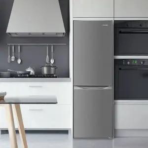 [LUCOMS]루컴즈 소형 원룸 사무실 냉장고 2도어 157L 메탈실버 R160M2-G