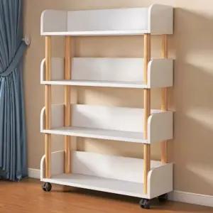 북카트 이동식 바퀴달린책장 수납 보조 DIY 만화책 거실책장 선반
