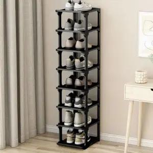 신발장 8단 신발정리대 블랙 수납 선반