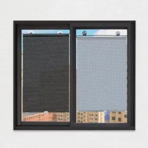 붙이는 롤 블라인드 차 창문 방염 암막 줄없는 스크린