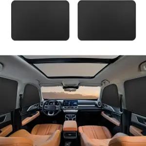 측면 창문 그늘막 자동차 커튼 - 프라이버시 선 마그네틱 100 차단 경차 커버에 시원한 느낌 블랙