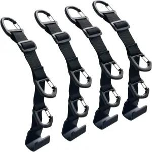 자동차 헤드레스트 후크 뒷좌석 수납 정리함 걸이 범용 차량 시트 백 4팩