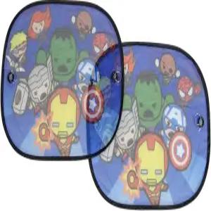 플라스틱 컬러 마블 카와이 슈퍼히어로 사이드 윈도우 선쉐이드 - 오토 카 트럭 SUV 차량 팝업 스타일 페어