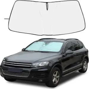 폭스바겐 투아렉 20082018용 윈드실드 선쉐이드 전면 창문용 접이식 자동차 자동 자외선 차단 및 차량 냉각