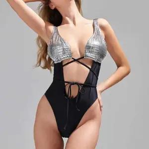 하이웨스트 비키니 수영 허리스트랩 물놀이 호캉스