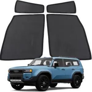 토요타 랜드 크루저 프라도 LC250 20242025 통기성 메쉬 네트 커튼 자동차 창문 스크린 커버 UV 차단기