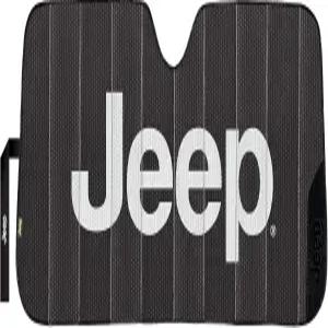 플라스틱 컬러 003859W01 지프 블랙 매트 마감 자동차 트럭 SUV용 전면 윈드실드 선쉐이드