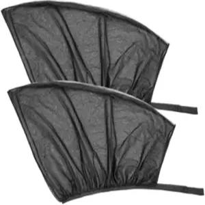 NATTCO 카 윈도우 쉐이드 유니버설 스타일링 액세서리 선사이드 커튼 리어 커버 바이저 실드색상 2PCS 전면