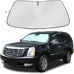 20072014년형 C@딜락 에스컬레이드 전면 유리창 선바이저 프로텍터 접이식 자동차 반사 차단 자외선 및