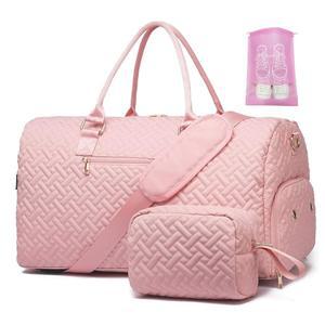 여행용 더플백, 신발 수납공간이 있는 위켄더백, 화장실 가방이 여성용 오버나이트백, 젖은 포켓이 짐 가방, 분만 및 분만용 병원 가방 베이지