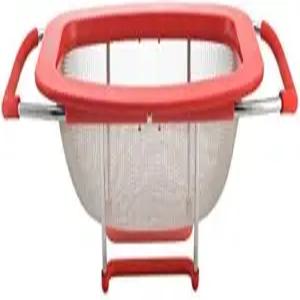 파버웨어 52116427 전문가용 스테인리스 스틸 오버 더 싱크 콜랜더/스트레인너 레드