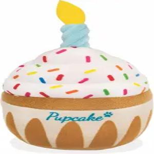 네스트파크 강아지 생일 장난감 컵케이크 플러시 삐걱거림 및 선물