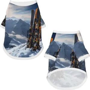 등산용 개복 상의 개 셔츠 메쉬 통기성 티셔츠 스키 여름 신축성 있는 애완동물 옷 퀵 드라이 캣츠 강아지