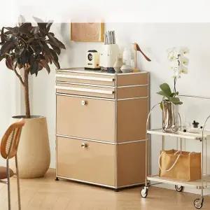 가성비 마트 USMINS 모듈형 스틸 수납장 현대 심플 가정용 창의적 디자인