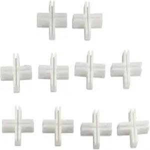 Pokinge 10Pcs 플라스틱 서랍 칸막이 측면 고정 버클 DIY 조절용 클립 드레싱 테이블 도구 액세서리