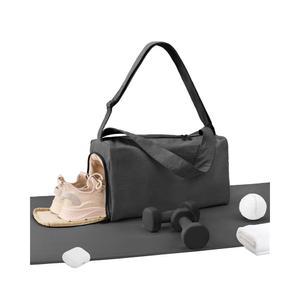 신발장이 있는 여성용 작은 짐 가방, 비행기용 스타일리시한 더플 여행 여성 및 남성용 경량 요가, 필라테스, 수영을 위한 젖은 포켓이 스포츠 토트백