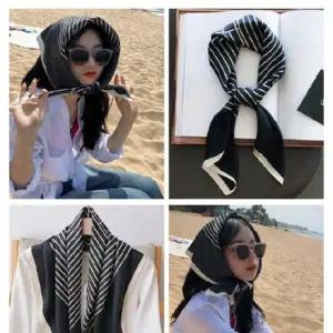 프렌치스카프 쁘띠 실크 미니 스카프 데일리 단체 선물