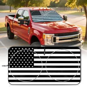자동차 트럭 SUV를 위한 미국 애국적 디자인의 전면 유리창 선쉐이드가 적용된 접이식 윈드실드 실내를
