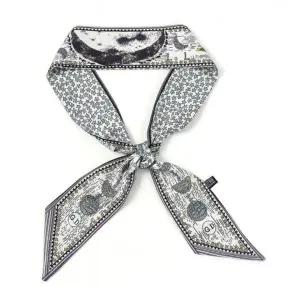 ( )달 양면 쁘띠 스카프 사계절 여자 미니스카프 0324