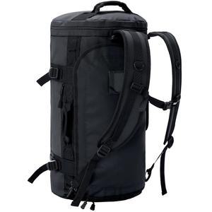 신발 수납공간, 헤비 듀티 및 방수 기능이 있는 Mier 대형 더플 백팩 스포츠 짐 가방, 블랙, 45L