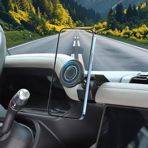 대부분의 스마트폰을 위한 베칸토지 마그네틱 휴대폰 마운트 홀더 랜드로버 디펜더 90 110 130 2020 2025 센터 콘솔 대시보드 브래킷 고사양 호환됩니다