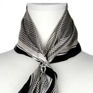 ( )스카프브릿지 스카프고정 머플러 고리 큐빅링 고리 고정 악세사리 홀더 스카프 클립 여성 핀 브릿지 방